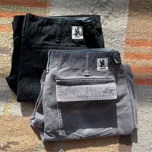 Two pair of Chrome Industries shorts, men’s size 34